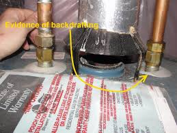 water heater backdrafting part 1 of 2