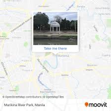 to marikina river park by bus or train