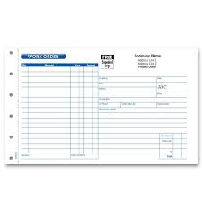 Carbonless Work Order Forms Customized Designsnprint