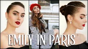 emily in paris makeup hair outfits