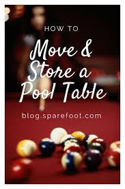 how to move a pool table the
