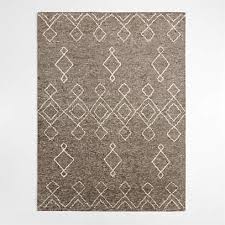 algiers wool hand knotted grey area rug