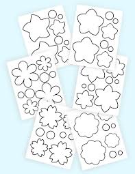 These free printable flower patterns and sketches are great for scrapbooking. 6 Free Printable Flower Templates Freebie Finding Mom