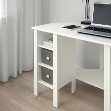 A tale of two desks {a matter of material selection}. Brusali Corner Desk White 120x73 Cm Ikea
