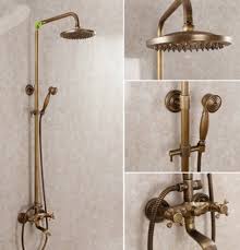 Juno Antique Bronze Shower Head Wall