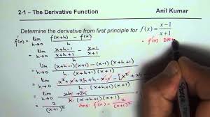 first principle for rational function