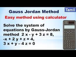Gauss Jordan Method Easy Method Using