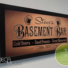 Personalized Basement Bar Sign Bar Sign