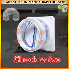 check valve exhaust fan round pipe