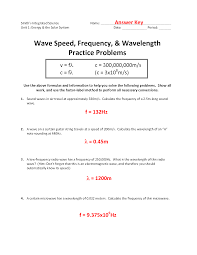 Start date jan 17, 2007. 33 Wavelength Frequency Speed And Energy Worksheet Answers Free Worksheet Spreadsheet