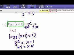 How To Solve Logarithm Equations Self