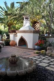 Stucco Fireplaces Outdoors
