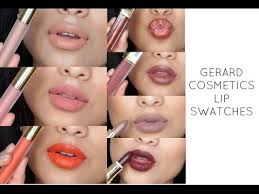 gerard cosmetics lip swatches you