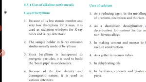 uses of alkaline earth metals you