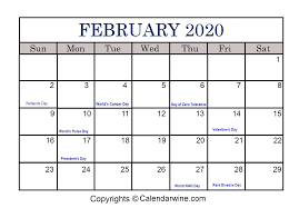 Full List Of February Holidays 2020 For Usa Uk Canada