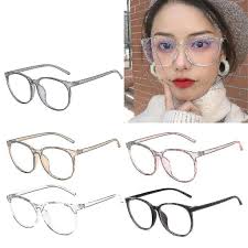 frame eyegles pink clear spectacles