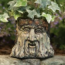 Man Tree Face Garden Planter Statue