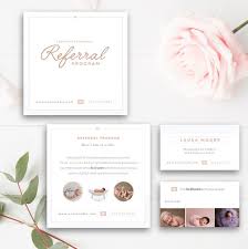 Photography Referral Card Photoshop Template Referral Etsy