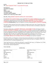 This letter is written by an account holder to the bank requesting details of their account. 25 Best Proof Of Funds Letter Templates á… Templatelab