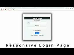 responsive login page in asp net using