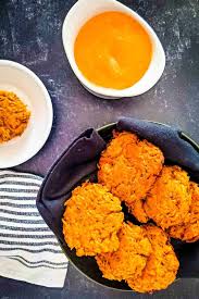 sweet potato fritters with sweet