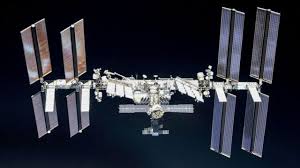 international space station to crash