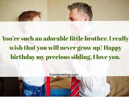 Maybe you would like to learn more about one of these? 38 Sweet Happy Birthday Little Brother Wishes And Quotes