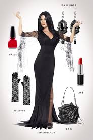 how to dress up like morticia addams