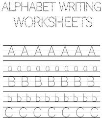 These handwriting worksheets include uppercase letters and lowercase letters of the alphabet is a fun way for preschool, kindergarten, or first . Alphabet Writing Worksheets Abc Writing Practice Books For Preschool Alphabet Writing Practice A To Z Tracing Worksheets Learning Lina Worksheets Amazon Sg Books
