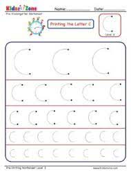 tracing letter c worksheet diffe