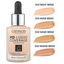 catrice liquid hd foundation coverage 010 light beige