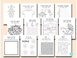There are tons of great resources for free printable color pages online. Baby Shower Kids Activity Book And Coloring Printabell Express