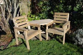 Introduce a natural feel to your garden with a beautiful piece of wooden furniture, we have everything from dining sets & benches to deck chairs & love seats. Wooden Garden Furniture Hardwood North Devon Long Lasting