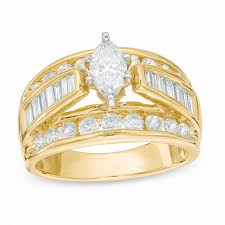 2 Ct T W Marquise Diamond Engagement Ring In 14k Gold Gordons Jewelers