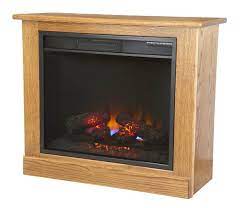 Portable Fireplace Heater On Casters