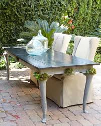 Expandable Concrete Outdoor Dining Table