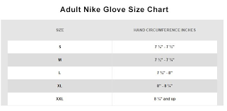 Nike Glove Sizing Chart