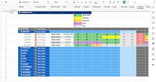 employee attendance tracker template