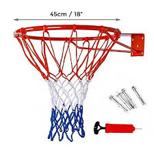 Basketball Hoop Ring Net Wall Mounted