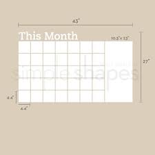 dry erase wall calendar with memo vinyl