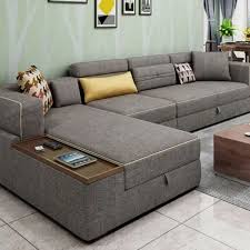 4 Seater L Shape Storage Sofa With Lounger