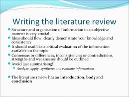   writing and presenting literature review khalid