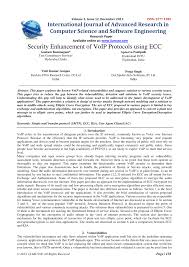 voip protocols using ecc