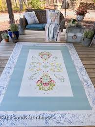 a diy painted rug tutorial