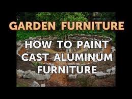 How To Paint Cast Aluminum Furniture