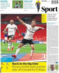Latest sports news, videos, and scores. Newspaper Headline Back In The Big Time Learn English Through Football