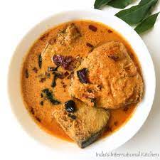 kerala style fish curry with green