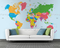 Wall Murals Posters World Map