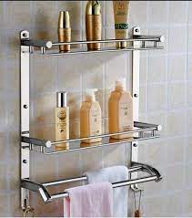 Double Shelf With Towel Holder At Rs