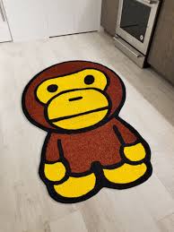 a bathing ape bape baby milo floor mat